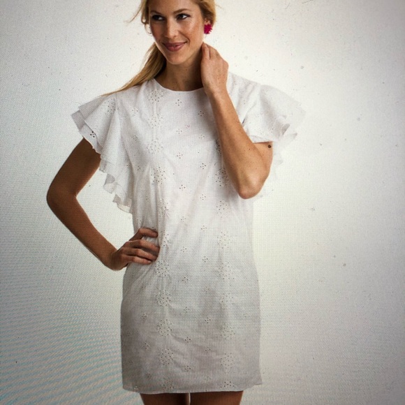 Vineyard Vines Dresses Vineyard Vines 8 White Eyelet Flutter Dress